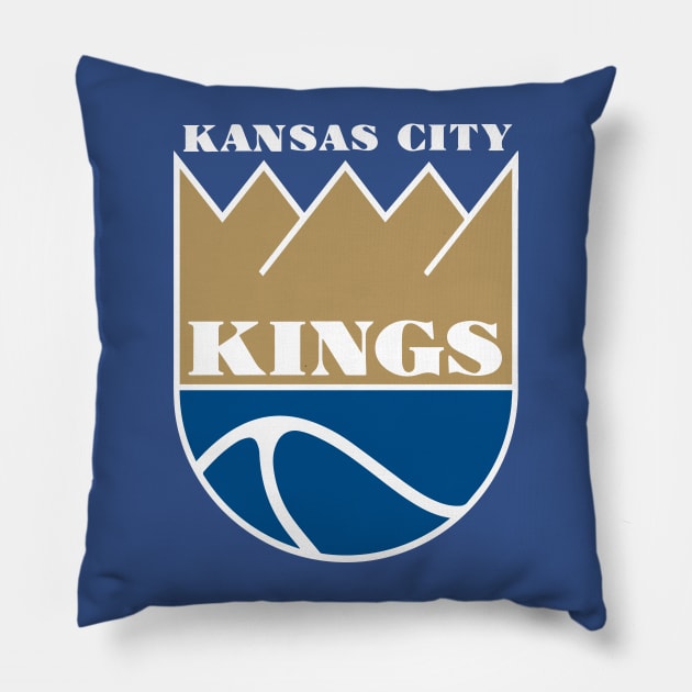 Kansas City Kings-Royals Logo Mesh Pillow by dvstinjames