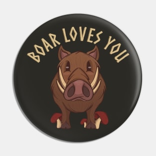 Valheim Boar Loves You Pin