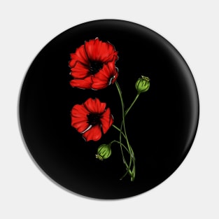 Poppies Pin