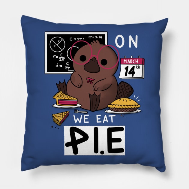 Platy-pi-es Pillow by TaylorRoss1