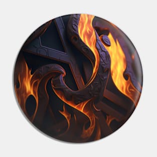 Fire, Epic, With pattern, Si-fi, Deco Pin