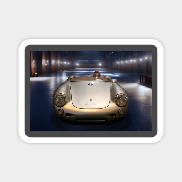 1955 Porsche 550 Spyder Magnet by Kraaibeek