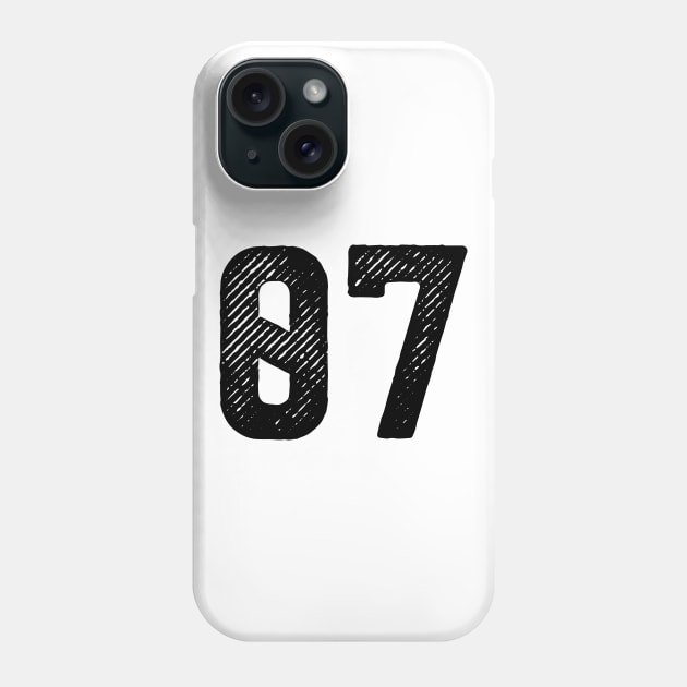 Rough Number 07 Phone Case by colorsplash