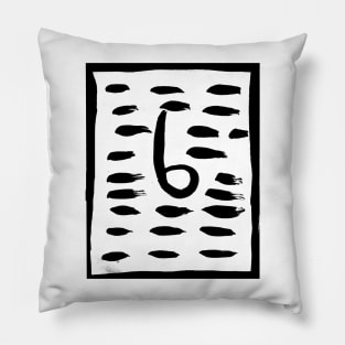 Painting of the letter b Pillow