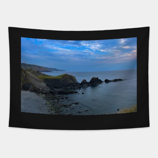 Hartland Shoreline Tapestry by Graz-Photos