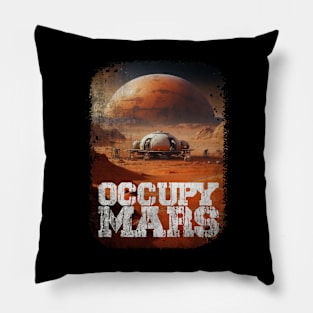 occupy mars Pillow