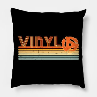 45 RPM Adapter Vintage Audiophile Vinyl Lover Pillow