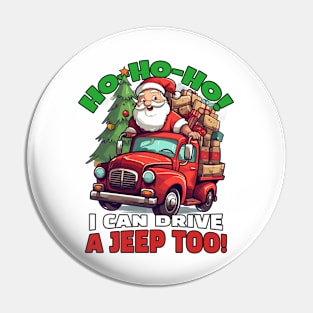 Even Santa drives a jeep! Pin