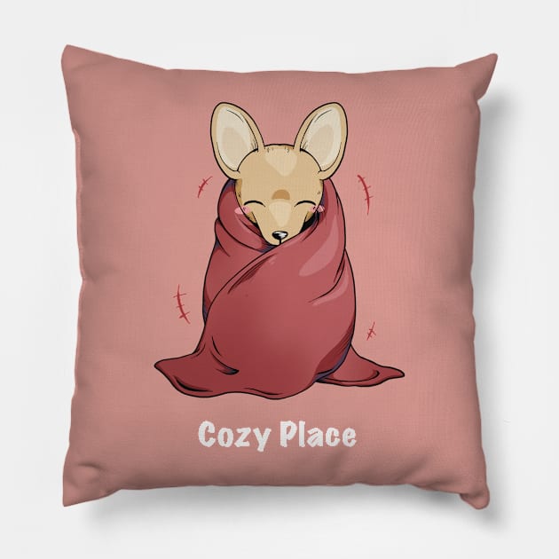 Cozy Place Chihuahua Pillow by Bee and Clover Designs