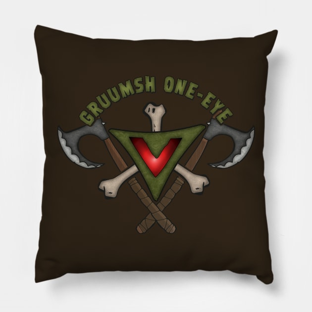 Gruumsh Pillow by KennefRiggles