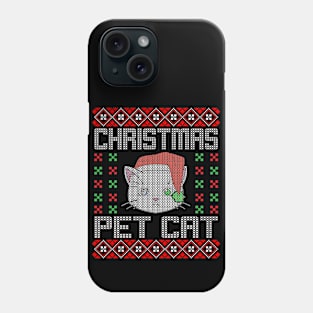 Christmas Pet Cat Ugly Christmas Sweater Phone Case