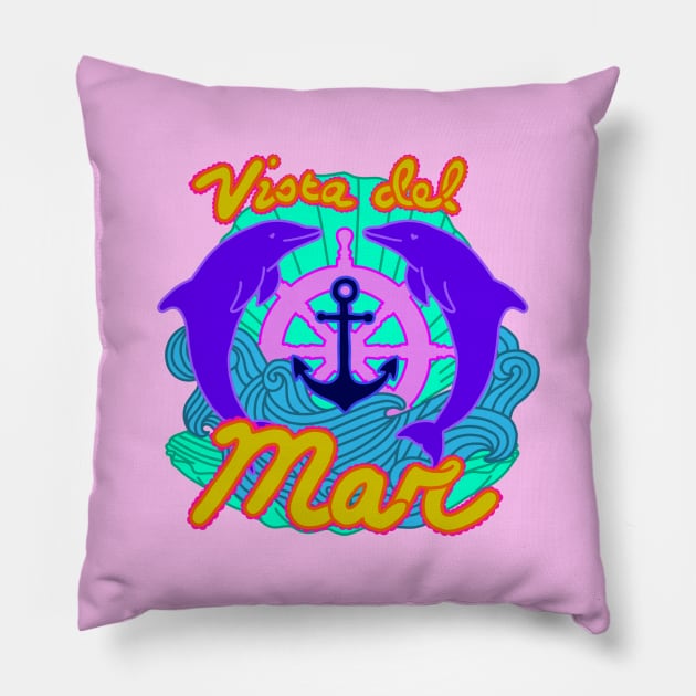 Vista del Mar Pillow by robin