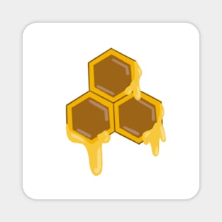 Dripping Honey Hexagon Hive Magnet