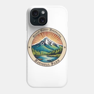 Sticker- Vintage Majestic Smoky Mountains National Park Emblem Phone Case