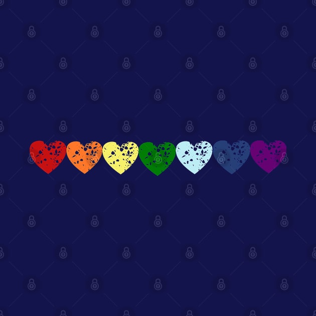 Rainbow Hearts by KateQR