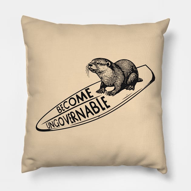 Become Ungovernable Pillow by BlackDogArtwork