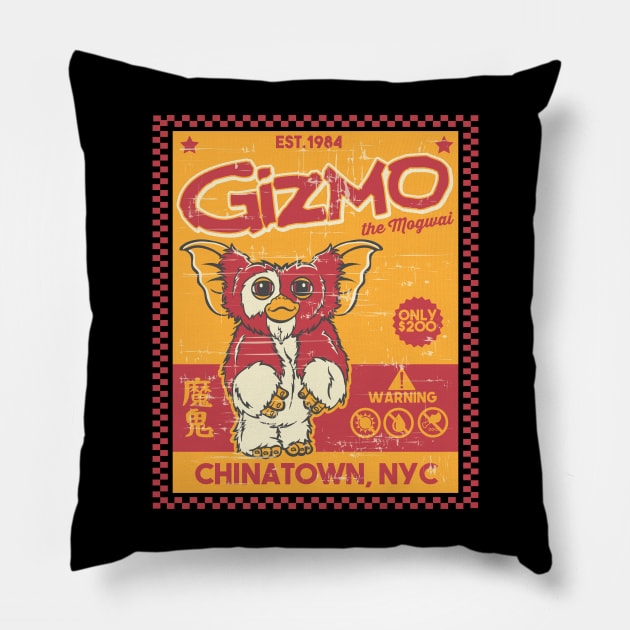 Gizmo the Mogwai Pillow by SuperEdu