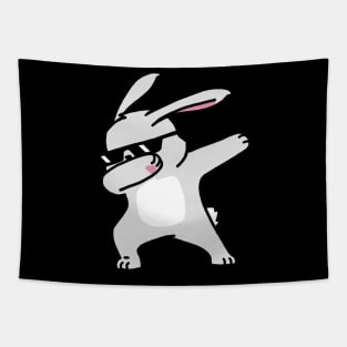 Funny Dabbing Rabbit Tapestry