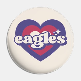 Vintage Eagles School Spirit // High School Football Mascot // Go Eagles Retro Pin