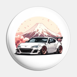 BRZ Car Art - Widebody Modified JDM Car Pin