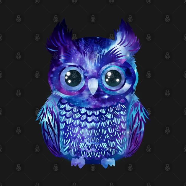 Galaxy blue owl by Morishasha