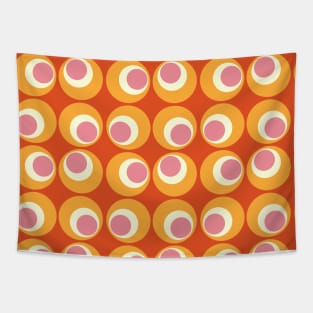 Retro Circle Geometric Pattern Tapestry