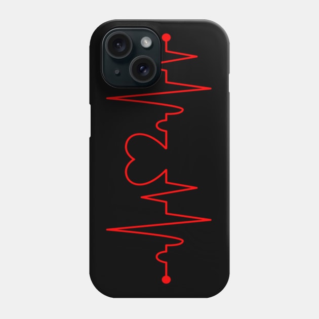 Heartbeat Phone Case by Kachan