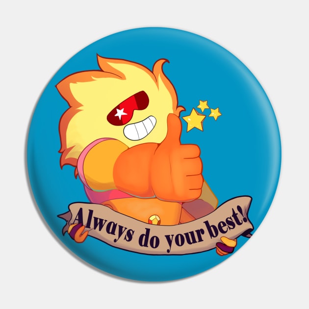 Sunstone Steven Universe - Always do your best Pin by celestinaart