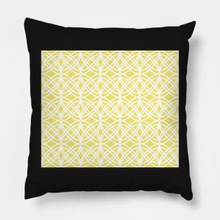 Abstract pattern - gold and white. Pillow