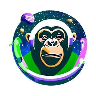 Chimpanzee Astronaut 12 T-Shirt