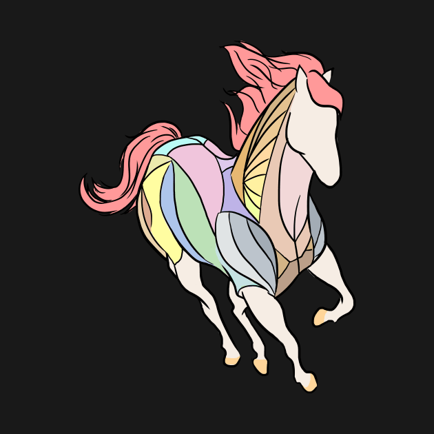 Multi-colored Horse by quenguyen