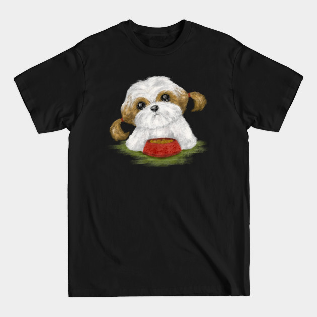 Discover Shih Tzu eating - Shih Tzu - T-Shirt