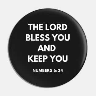 Numbers 6-24 Lord Bless You and Keep You Pin