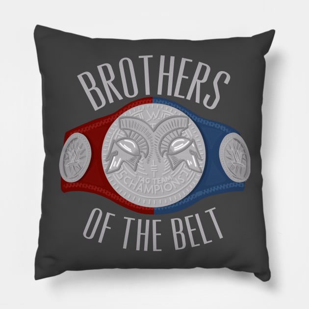 Brothers of the Belt Tag Team Modern Pillow by TeamEmmalee