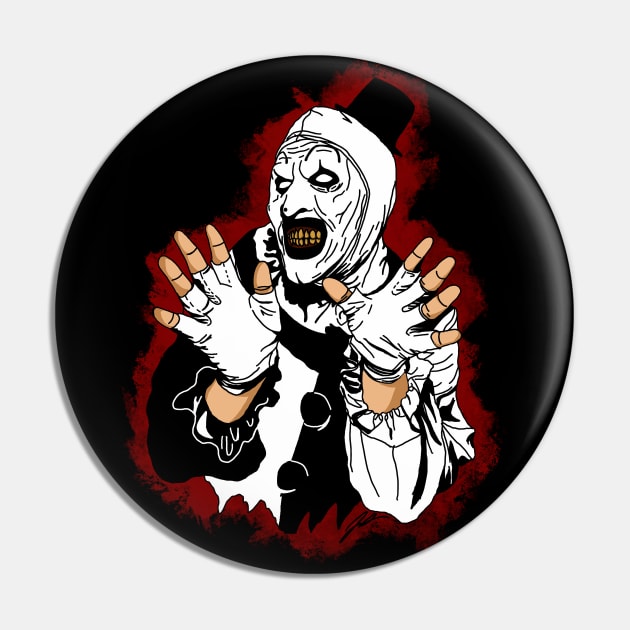 Silent Clown Pin by Horror School Customs