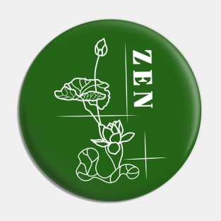 Zen Lotus Meditation Pin