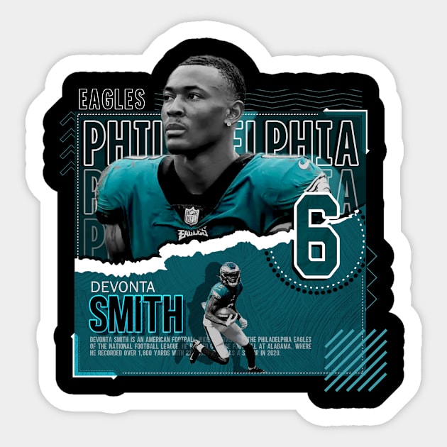 DeVonta Smith Football Edit Tapestries Eagles - Devonta Smith