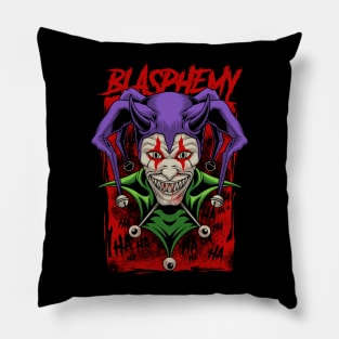 Horror Clown Halloween Theme Pillow