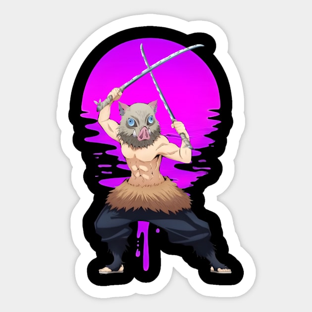 Inosuke demon slayer - Inosuke - Sticker | TeePublic