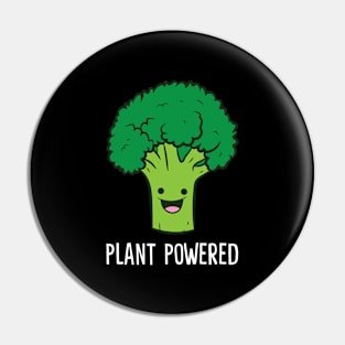 Funny Broccoli Lover Plant Powered Pin
