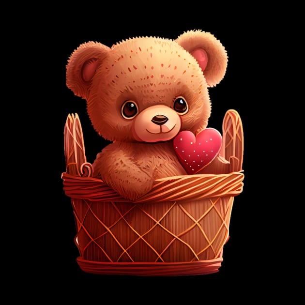 Cute teddy valentines day by Pixy Official