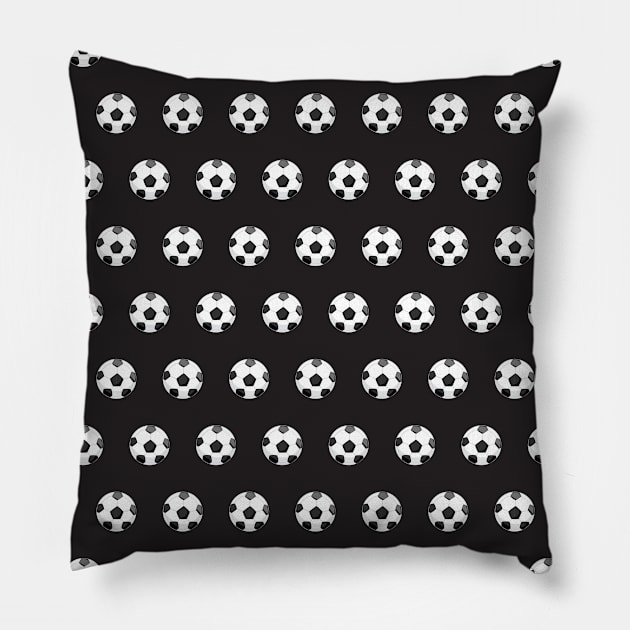 Soccer Ball Pattern Design Pillow by Rengaw Designs