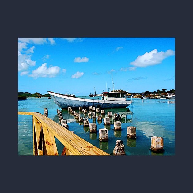 Antigua - Boat Docked at Antigua by SusanSavad