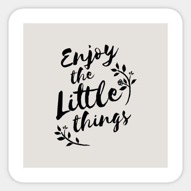 Enjoy The Little Things Quote