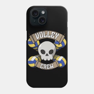 Volleyball crew Jolly Roger pirate flag Phone Case