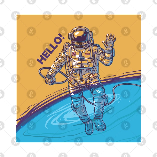 Hi astronaut by hcreativeart