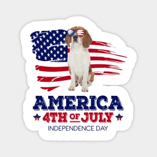 Beagle Flag USA - America 4th Of July Independence Day Magnet