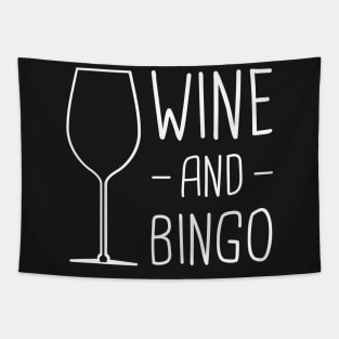 Wine And Bingo Tapestry