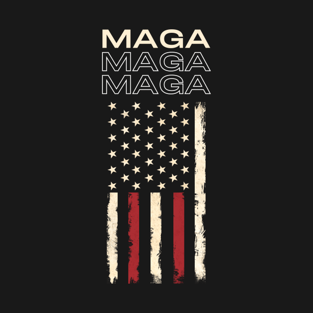 MAGA Flag Design by TeeOff Design