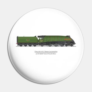 Union of South Africa British Preserved A4 Locomotive 60009 Pin